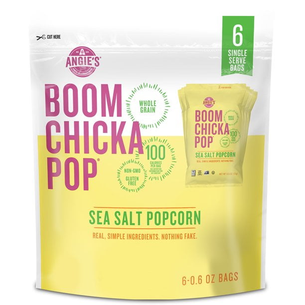 , Pack of 24 Details about   Angie's BOOMCHICKAPOP Gluten Free Sea Salt 0.6 Ounce 