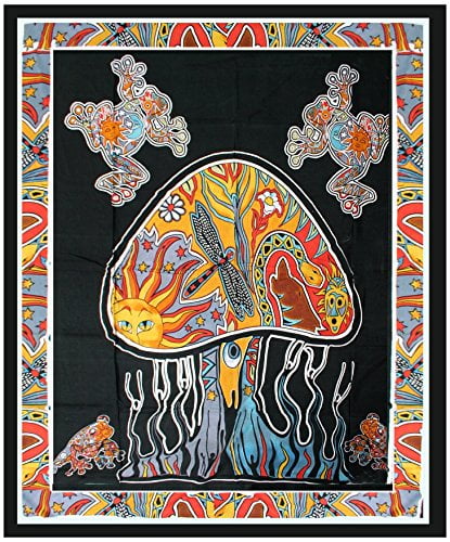 magic mushroom tapestry