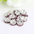 thumbnail image 7 of Jiaroswwei 100 Pcs 6mm Shiny Glass Metal Rondelle Spacer Beads for DIY Jewelry Craft Making, 7 of 7