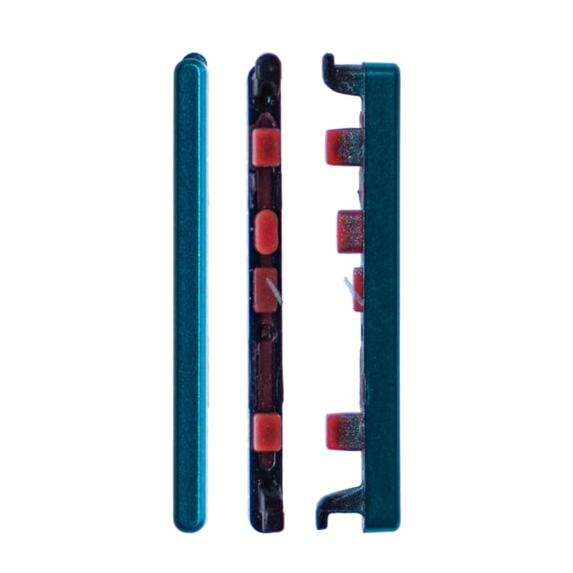 Bouton Rigide de Remplacement (Volume) Compatible pour Xiaomi Redmi Note 9S / Note 9 Pro (Vert Tropical)