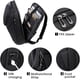 thumbnail image 4 of BANGE Mochila Laptop Inteligente Impermeable de Tela Oxford de 15,6'', Negra, 4 of 7