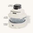 thumbnail image 4 of Magnifique 2-in-1 Glass Air Fryer & Multi Cooker Combo with 4.5QT Glass Pot, Visible Cooking Pot, Oatmeal Color, 4 of 11