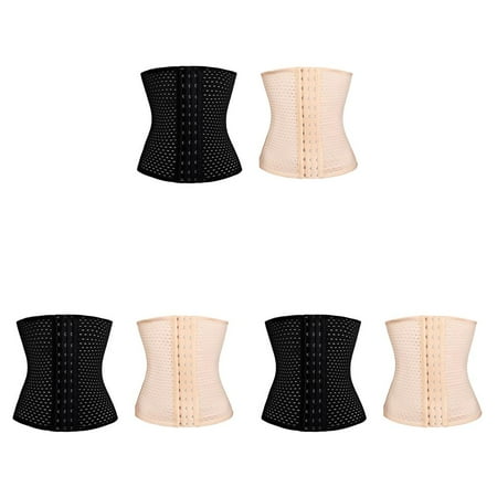 

3pcs Women Fat Burning Shapewear Belly Control Elastic Spandex Corset Waist Training Body Shaper Wrap