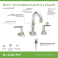 thumbnail image 2 of Symmons SLW5912PP Birch 1.0 GPM Widespread Bathroom Faucet - Chrome, 2 of 5