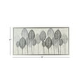 thumbnail image 4 of 55" x 27" Leaf Framed Wall Art with Silver Frame, by DecMode, 4 of 16