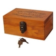 thumbnail image 1 of Caja de madera para recuerdos, decorativa, compacta, con cerradura y llaves, para guardar joyas. 213x14x10cm, 1 of 9