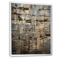 thumbnail image 2 of Designart "Hebrew Western Wall composition II" Religion & Spirituality Floater Framed Wall Art Living Room, 2 of 7