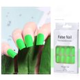 thumbnail image 1 of 24 Uds. De uñas cuadradas falsas, bailarina fluorescente fluorescente de neón, puntas postizas de uñas, manicura de fiesta con dedos artificiales para mujeres y niñas Xemadio HMYH915, 1 of 3
