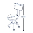 thumbnail image 4 of MOBI Silla para Escritorio con Ruedas Modelo Ivy, 4 of 4