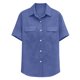 thumbnail image 5 of Mujeres de Manga Corta Tops Casual Color Sólido Doble Bolsillo Botón-Arriba Blusa de Cuello Turndown, Blusas de Manga Corta Casual para las Mujeres de Uso Diario, 5 of 7