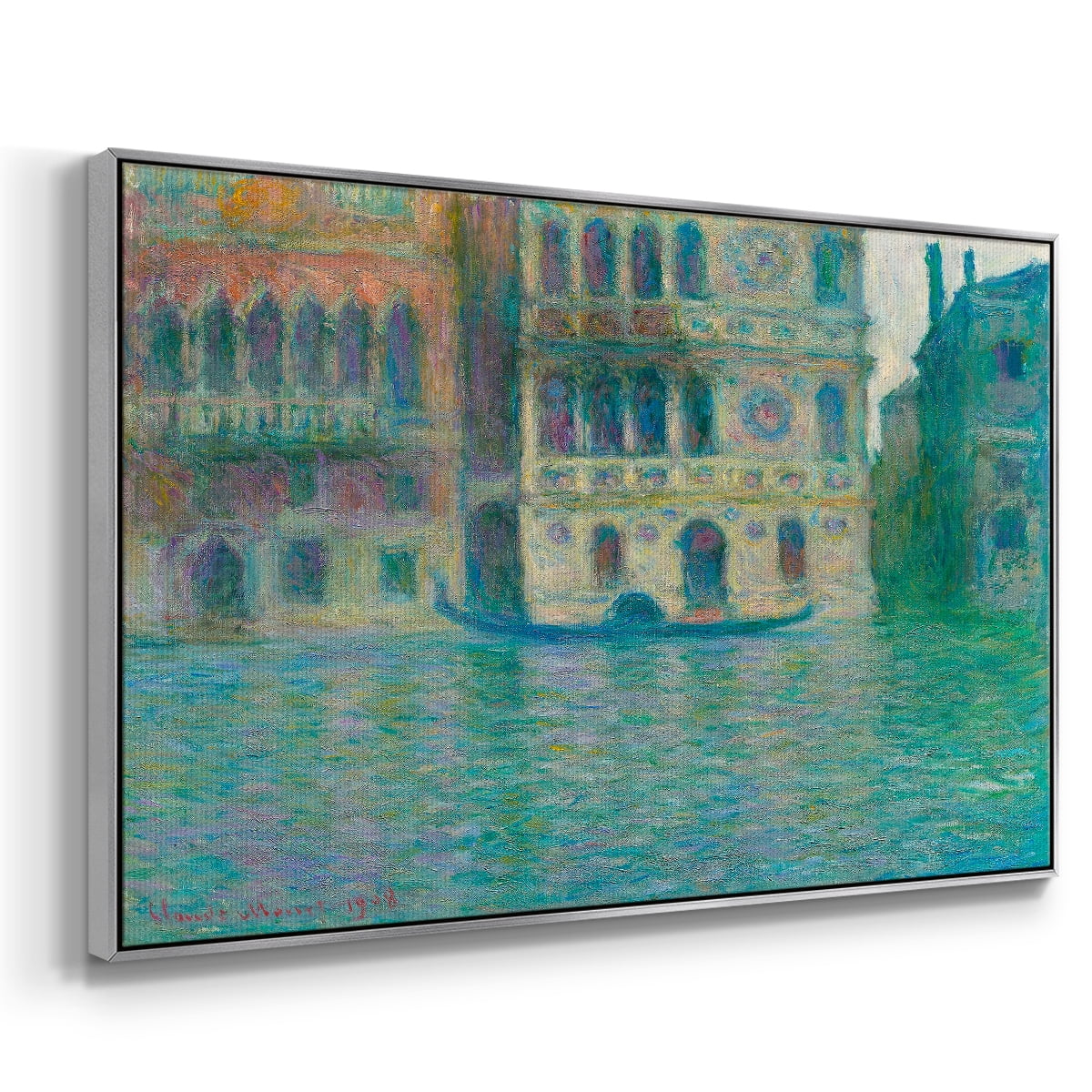 Vintage Landscape-CL By Wexford Home Framed in Silver Wood Gallery Wrapped Canvas 27 in. x 41 in.