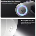 thumbnail image 4 of Pet Retractable Dog Leash 16ft/5m With LED light | Reflective Nylon Tape Retractable Leash With Collar (Purple), 4 of 7