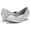 SILVER/GLITTER, variant on Women's Mid Wedge Heel Pump Shoes Debbie color SILVER/GLITTER size 9.5 Wide Available