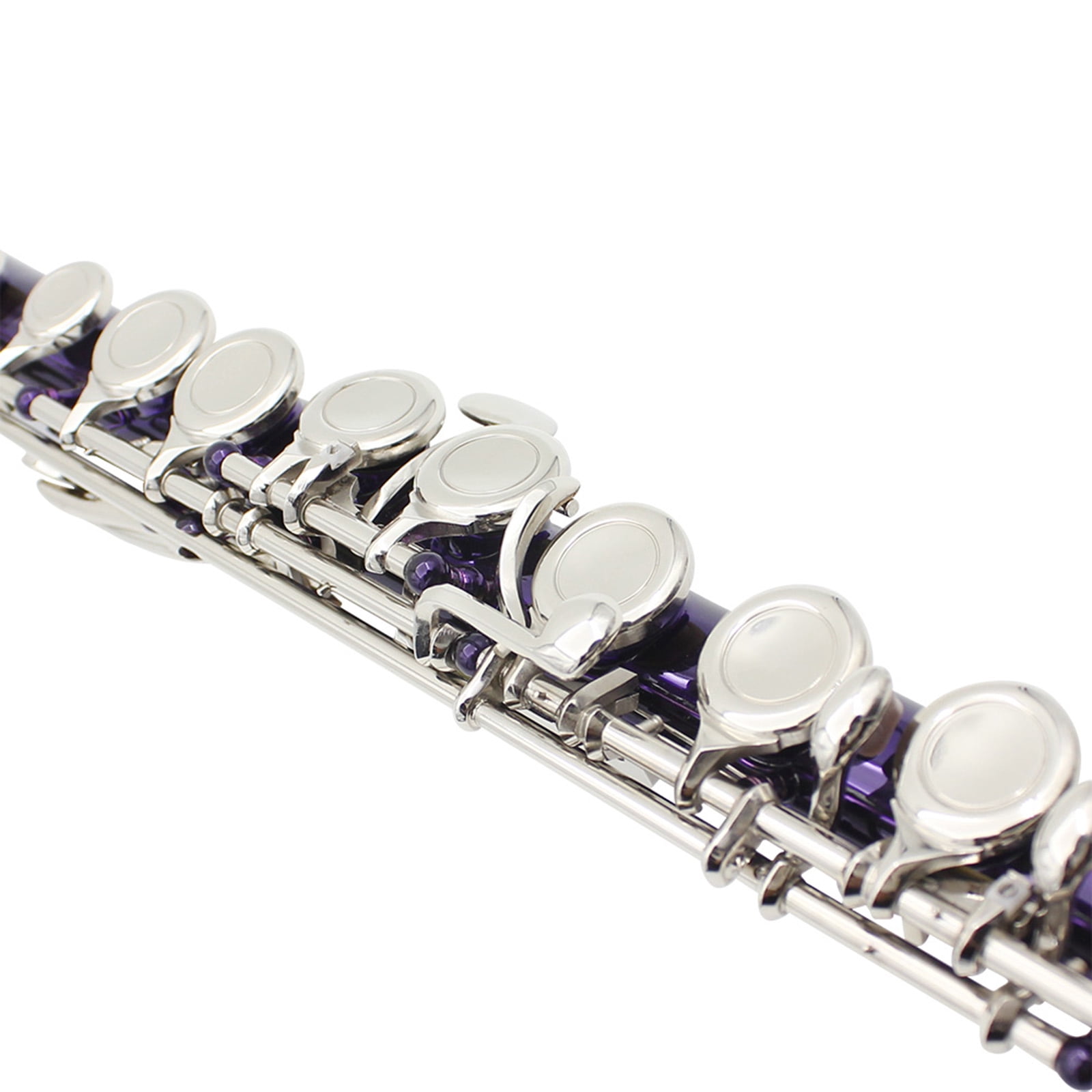 C Tone Closed Hole Flute Woodwind Instrument Flute With Cleaning Cloth For Live Performances And Practice