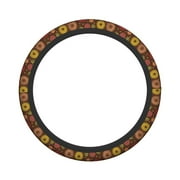 XMXY Car Steering Wheel Cover, Flower Design Non-Slip Jeep Truck Universal Elastic Steering Wheel Protector 15 inch