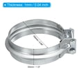 thumbnail image 2 of Abrazadera de conducto Uxcell, 4"(100mm) abrazadera en forma de V de hierro galvanizado para conductos de ventilación y chimeneas, 2 of 7