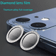 thumbnail image 3 of Película de lente de diamantes de imitación para iPhone 15, punta perforadora, ojo de águila, pegatina protectora de diamante para cámara Apple 14 Promax, 3 of 5