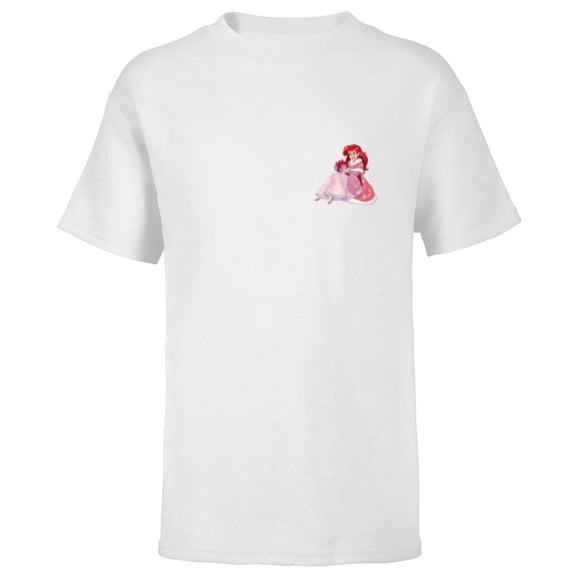Disney Princess The Little Mermaid Ariel Christmas Gift - Short Sleeve T-Shirt for Kids - Customized-White