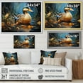 thumbnail image 4 of Designart "Elegance of Baroque Blue Duck III" Animals Framed Wall Art - Modern Farmhouse Blue Duck Entryway Framed Wall Art, 4 of 6
