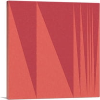 ARTCANVAS Mid-Century Modern Red Wall Canvas Art Print - Size: 36" x 36" (0.75" Deep)