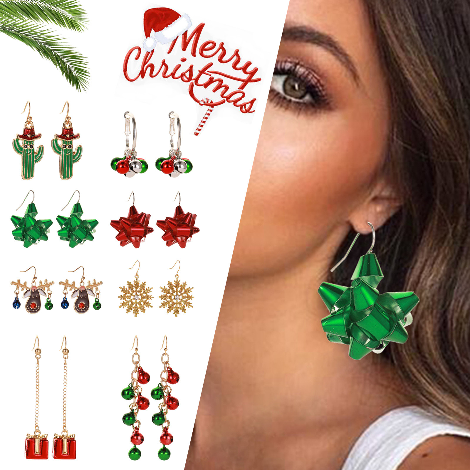 Kayannuo Christmas Clearance Women Fashion Earrings Christmas Earrings Cute Festive Jewelry Ear Wrap Christmas Gifts For Women - image 4 of 4