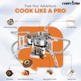 thumbnail image 3 of Campy Pro 6800W Portable Windproof Camping Stove - Foldable Backpacking Stove with Piezo Ignition, Fuel Canister Adapter & Carry Case for Outdoor Cooking, Hiking & Picnics, 3 of 9