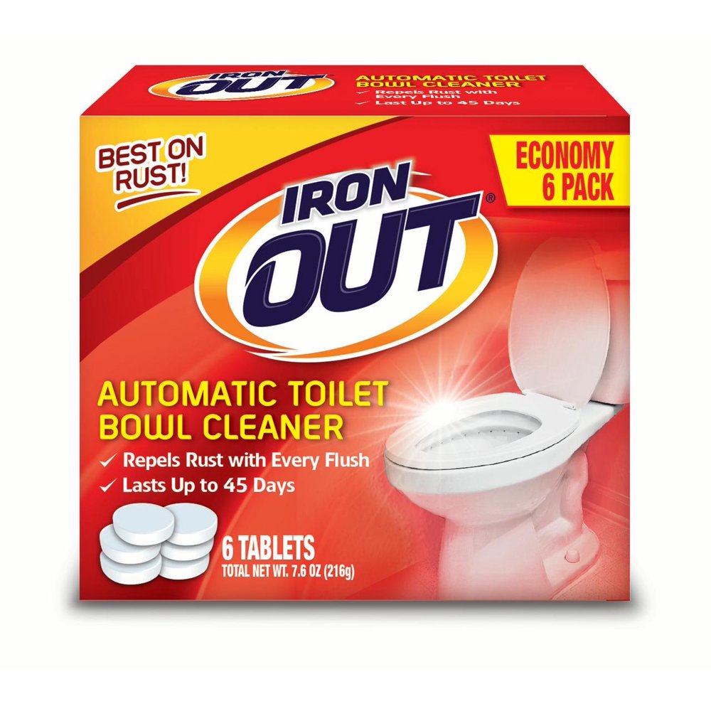 Iron OUT Automatic Toilet Bowl Cleaner, 6 Tablets Each (Pack of 4