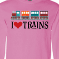 thumbnail image 4 of Inktastic I Love Trains Long Sleeve T-Shirt, 4 of 5