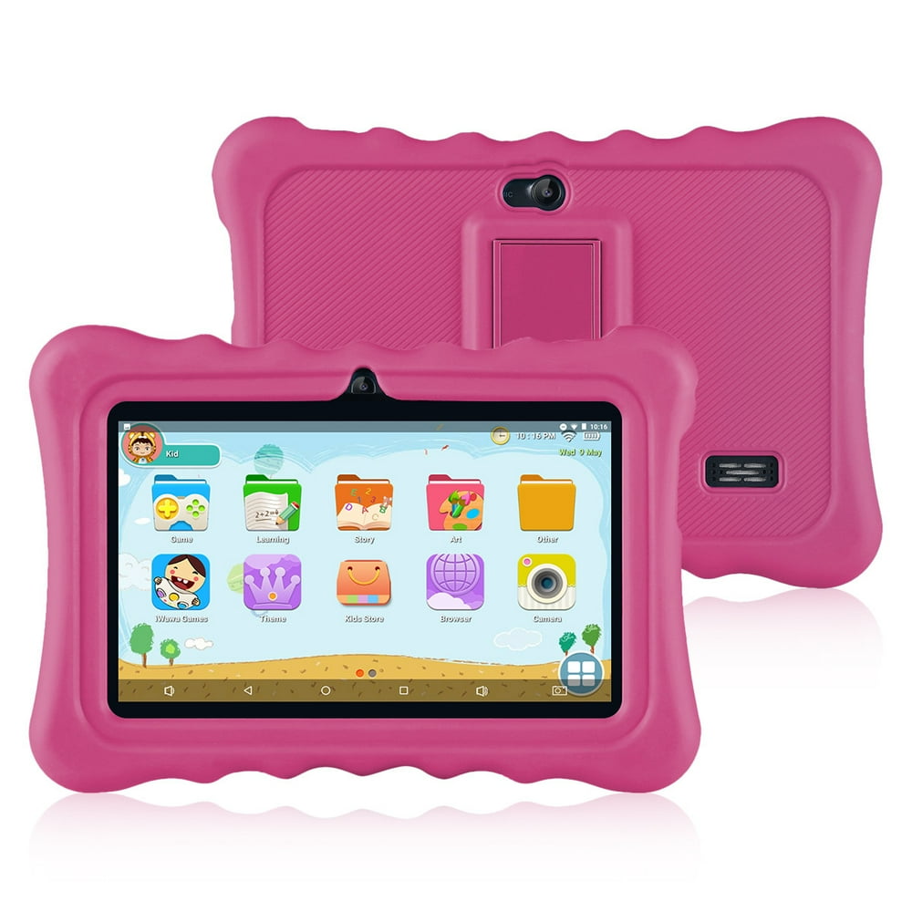 Kids Edition Tablet, Android 7.1 OS Tablet 7" Display 1G RAM 8 GB ROM Light Weight Portable Kid