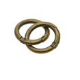 thumbnail image 3 of 10Pcs Round Carabiner Sp Snap Keychain Hook Clip Hanging Accessories Pet Bag Handbag Embellishments - Bronze, 3 of 10