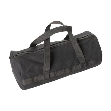 Large Pockets Canvas Tent Stakes Storage Bag for Camping Outdoor Backpacking