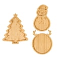 thumbnail image 4 of 3 bandejas navideñas para servir, bandejas para aperitivos, decoración navideña para fiestas, sándwiches de carne y ., 4 of 9