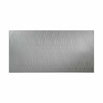 FASÄDE Waves Vertical 4-foot x 8-foot PVC Wall Panel in Argent Silver