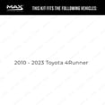 thumbnail image 2 of Max Advanced Brakes - Brake Kit for 2010-2014 2015 2016 2017 2018 2019 2020 2021 Toyota 4Runner Front Replacement Cross Drilled Disc Brake Rotors and Ceramic Brake Pads, 2 of 9