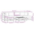 thumbnail image 4 of vidaXL 7 Piece Garden Lounge Set with Cushions Solid Wood, 4 of 5