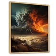 thumbnail image 2 of Designart "Storm Raging SPIRAL III" Nautical & Beach Floater Framed Wall Art Print, 2 of 7
