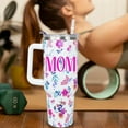 thumbnail image 3 of Mom Cup Tumbler 40oz - Mothers Day Birthday Gift from Daughter Son - Stainless Steel Insulated Travel Mug with Handle & Straw, 3 of 6