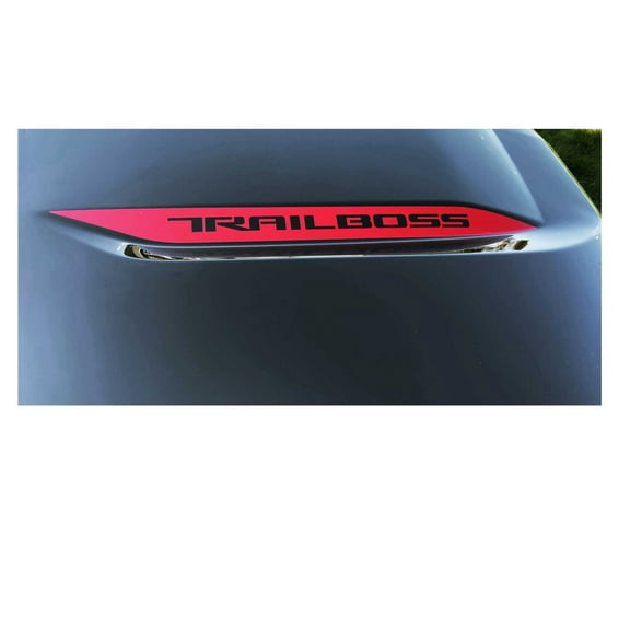 Chevy Silverado Red Trail Boss Hood Decals 2019-2025 Set of 2 GM Licensed