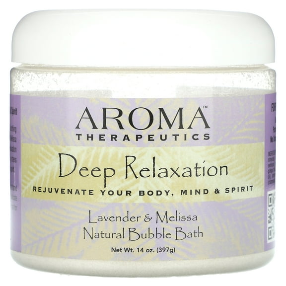 Abra Therapeutics Natural Bubble Bath, Deep Relaxation, Lavender & Melissa, 14 oz (397 g)