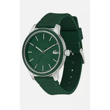 LACOSTE 2011085 12.12 GREEN DIAL GREEN SILICONE STRAP MEN'S WATCH