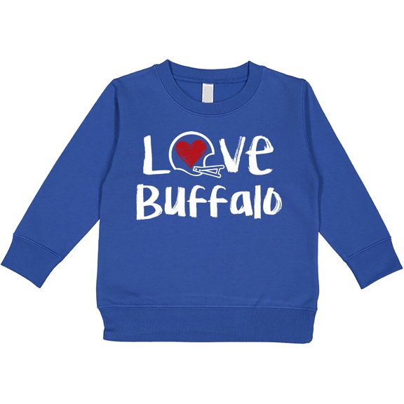 Future Tailgater Chalk Art Love Infant Toddler Youth Sweatshirt for Buffalo Fans