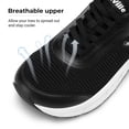 thumbnail image 4 of FitVille-zapatos de punta ancha para hombre, zapatillas ligeras acolchadas con soporte para ARCO, cómodas, antideslizantes, para correr, 4 of 4