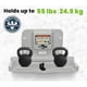 thumbnail image 5 of - Cambiador de bebé montado en la pared, cambiador horizontal para bebé, mesa plegable para pañales con correa de seguridad para baño comercial, queja ADA (hardware incluido) blanco y gris, 5 of 5