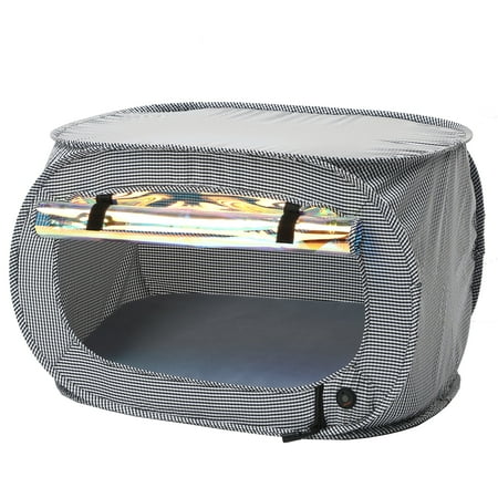 UPC: 0810010818010 | Pet Life  Enterlude  Electric Heating Wire Folding Travel Pet Tent Crate