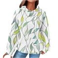 thumbnail image 3 of RKSTN Chandails à Capuchon pour Femmes Oversize Tricot Gaufré Imprimé Graphique Chandail à Cordon Raglan Chandails en Molleton à Capuche Manteaux Décontractés Automne Grande Taille Ample Manches Longues Poches Chandails en Molleton Haut, 3 of 6