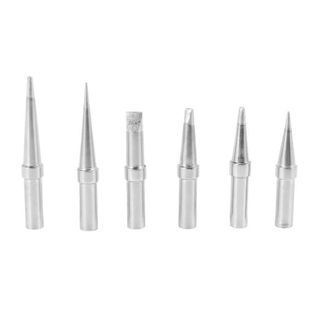 

Solder Tips 6Pcs ET Soldering Iron Replacement Tips for WES51/50 WESD51 PES51 / 50 WE1010NA WCC100 LR21 ET Tip Series (6PCS-01)