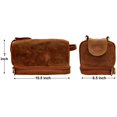 thumbnail image 3 of Neceser de viaje RUSTIC TOWN, piel auténtica, kit Dopp, marrón, 3 of 6