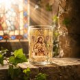 thumbnail image 5 of SLYNSHome Stemless Glass Cup with Religious Gold Art Print, Durable Clear Glass Tumbler for Communion Baptism and Spiritual Home Decor, 5 of 6