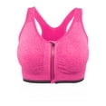 thumbnail image 6 of FUTATA Women's Front Zipper Sports Bra, Wireless Post-Op Bra Active Yoga Sports Bra For Gym Workout Running With Removable Pads, Available In Ten Colors S-2XL, 6 of 8