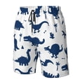 thumbnail image 5 of Naloa Cute Cartoon Dinosaurs Men's Beach Shorts, Surfing shorts, Swim trunks, Quick Dry Swim Trunks for Surfing Beach Fun - Medium, 5 of 9